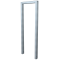 Lean-on hoop made of steel tube | Square tube, 60 x 40 mm | without cross bar | total width: 450 mm | hot-dip galvanized
